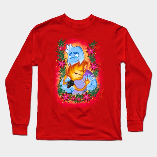 Fire and Water can mix Long Sleeve T-Shirt by Sara Knite